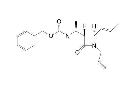 (3R,4R,1'S,E)-1-ALLYL-3-[1-(BENZYLOXYCARBONYLAMINO)-ETHYL]-4-(1-PROPENYL)-AZETIDIN-2-ONE