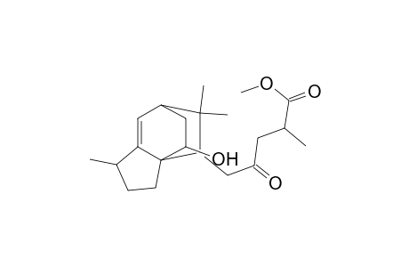 3a,6-Ethano-3aH-indene-4-pentanoic acid, 1,2,3,4,5,6-hexahydro-8-hydroxy-.alpha.,1,5,5-tetramethyl-.gamma.-oxo-, methyl ester