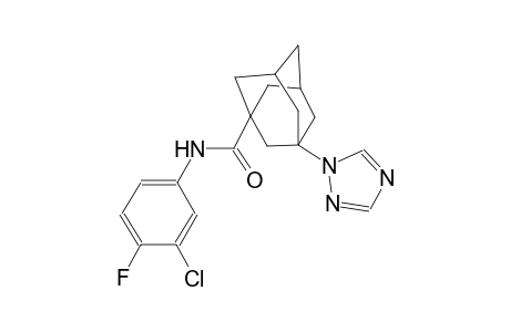 N-(3-chloro-4-fluorophenyl)-3-(1H-1,2,4-triazol-1-yl)-1-adamantanecarboxamide