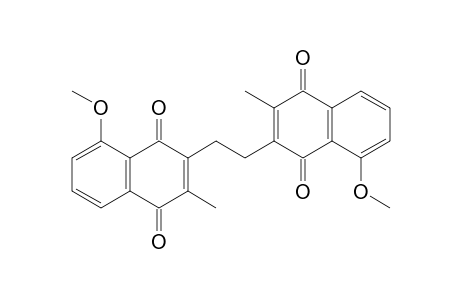 1,4-Naphthalenedione, 2,2'-(1,2-ethanediyl)bis[8-methoxy-3-methyl-
