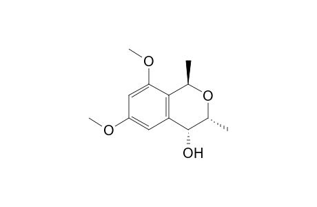 rel-(1R,3R,4R)-4-Hydroxy-6,8-dimethoxy-1,3-dimethylisochromane