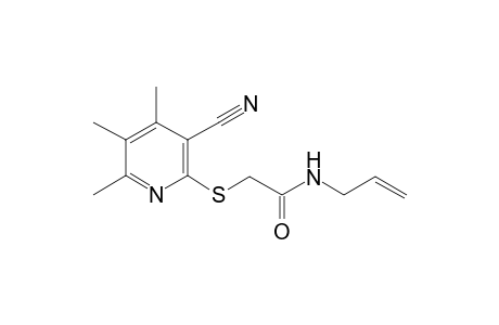 Acetamide, 2-[(3-cyano-4,5,6-trimethyl-2-pyridinyl)thio]-N-(2-propenyl)-