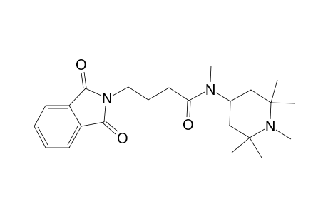 4-(1,3-dioxo-2-isoindolyl)-N-methyl-N-(1,2,2,6,6-pentamethyl-4-piperidinyl)butanamide