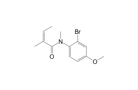 N-(2'-Bromo-4'-methoxyphenyl)-N-methyl-2-methyl-2-butenamide