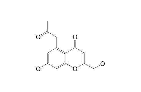 5-ACETONYL-7-HYDROXY-2-HYDROXY-METHYL-CHROMONE