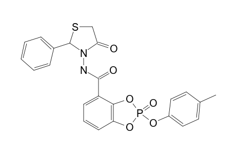 N-[2-(PHENYL)-4-OXO-THIAZOLIDIN-3-YL]-2-(4-METHYLPHENOXY)-BENZO-(1,3,2)-DIOXAPHOSPHOLE-2-OXIDE-4-CARBOXAMIDE