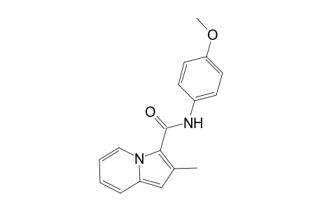 3-Indolizinecarboxamide, N-(4-methoxyphenyl)-2-methyl-
