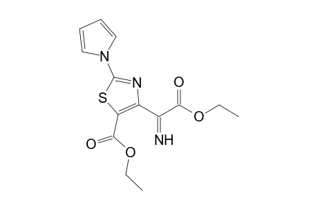 4-(2-Ethoxy-1-imino-2-oxoethyl)-2-(1-pyrrolyl)-5-thiazolecarboxylic acid ethyl ester