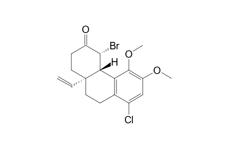 4(R),4a(S),10a(S)-4-Bromo-8-chloro-5,6-dimethoxy-10a-ethenyl-1,4,4a,9,10,10a-hexahydrophenanthren-3(2H)-one