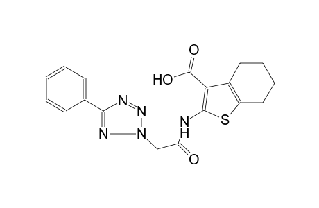 2-{[(5-phenyl-2H-tetraazol-2-yl)acetyl]amino}-4,5,6,7-tetrahydro-1-benzothiophene-3-carboxylic acid