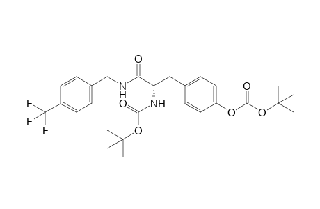 (2S)-2-[(tert-butoxycarbonyl)amino]-3-{4-[(tert-butoxycarbonyl)hydroxy]phenyl}-N-[4-(trifluoromethyl)benzyl]propanamide