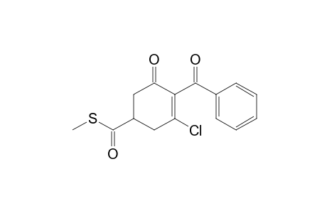 3-Cyclohexene-1-carbothioic acid, 4-benzoyl-3-chloro-5-oxo-,S-methyl ester