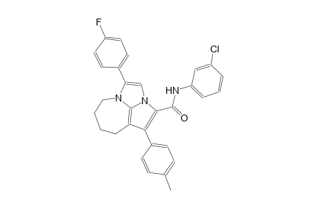 N-(3-chlorophenyl)-4-(4-fluorophenyl)-1-(4-methylphenyl)-5,6,7,8-tetrahydro-2a,4a-diazacyclopenta[cd]azulene-2-carboxamide