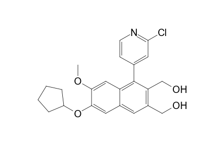 [4-(2-chloranylpyridin-4-yl)-7-cyclopentyloxy-3-(hydroxymethyl)-6-methoxy-naphthalen-2-yl]methanol