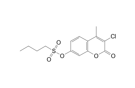 3-Chloro-4-methyl-2-oxo-2H-chromen-7-yl butane-1-sulfonate