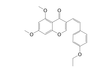 (Z)-4'-Ethoxy-5,7-dimethoxy-3-styrylchromone