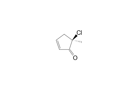 (5R)-5-chloranyl-5-methyl-cyclopent-2-en-1-one
