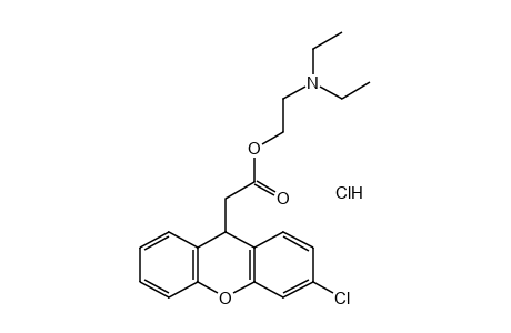 3-CHLOROXANTHENE-9-ACETIC ACID, 2-(DIETHYLAMINO)ETHYL ESTER, HYDROCHLORIDE
