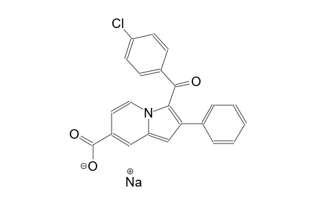 sodium 3-(4-chlorobenzoyl)-2-phenyl-7-indolizinecarboxylate