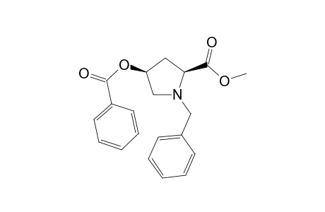 (2S,4S)-methyl N,1-benzyl-4-(phenylcarbonyloxy)pyrrolidine-2-carboxylate