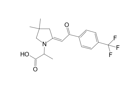 2-{4,4-Dimethyl-2-[2-oxo-2-(4-trifluormethyl-phenyl)-ethylidene]-pyrrolidin-1-yl}-propionic acid
