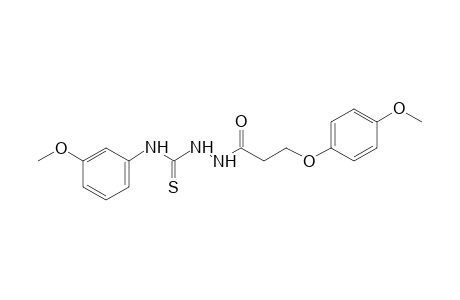 1-[3-(p-methoxyphenoxy)propionyl]-4-(m-methoxyphenyl)-3-thiosemicarbazide