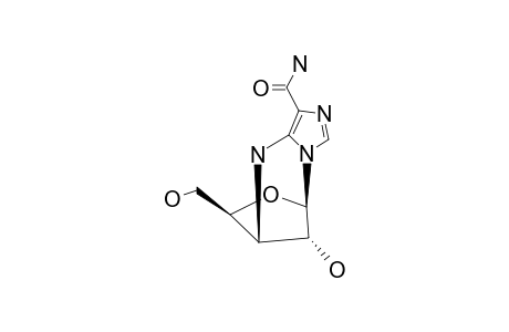 5-AMINO-5,3'-ANHYDRO-4-CARBOXAMIDO-1-(BETA-D-XYLOFURANOSYL)-1H-IMIDAZOLE-MONOHYDRATE
