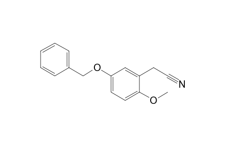 2-(2-Methoxy-5-phenylmethoxy-phenyl)ethanenitrile