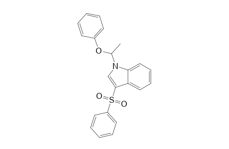 1-(1-Phenyloxyethyl)-3-phenylsulfonylindole