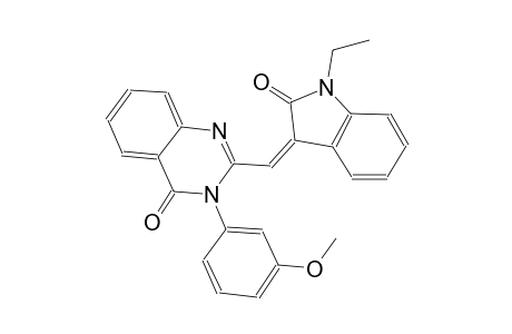 4(3H)-quinazolinone, 2-[(Z)-(1-ethyl-1,2-dihydro-2-oxo-3H-indol-3-ylidene)methyl]-3-(3-methoxyphenyl)-