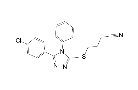4-{[5-(4-chlorophenyl)-4-phenyl-4H-1,2,4-triazol-3-yl]sulfanyl}butanenitrile