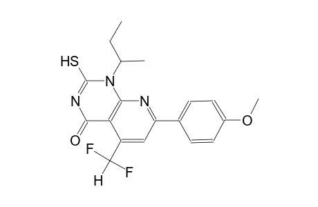 pyrido[2,3-d]pyrimidin-4(1H)-one, 5-(difluoromethyl)-2-mercapto-7-(4-methoxyphenyl)-1-(1-methylpropyl)-