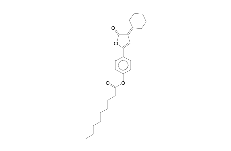 3-Cyclohexylidene-5-(4-nonanoyloxyphenyl)-furan-2(3H)-one