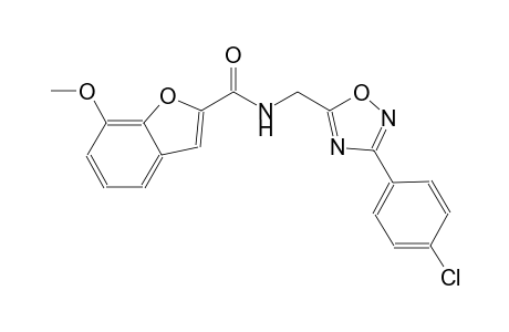 2-benzofurancarboxamide, N-[[3-(4-chlorophenyl)-1,2,4-oxadiazol-5-yl]methyl]-7-methoxy-