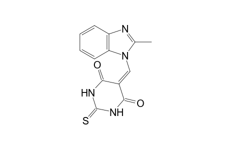 5-[(2-Methyl-1H-benzo[d]imidazol-1-yl)methylene)-2-thioxodihydropyrimidine-4,6(1H,5H)-dione