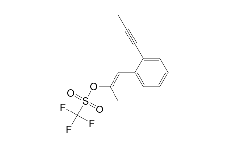 Methanesulfonic acid, trifluoro-, 1-methyl-2-[2-(1-propynyl)phenyl]ethenyl ester, (E)-