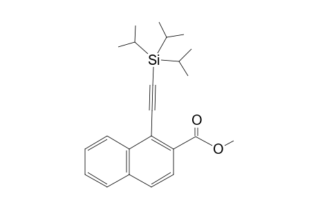 1-(2-triisopropylsilylethynyl)naphthalene-2-carboxylic acid methyl ester