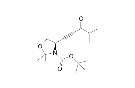 tert-Butyl (4R)-2,2-dimethyl-4-(4-methyl-3-oxo-1-pentynyl)-1,3-oxazolane-3-carboxylate