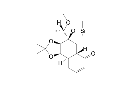 (C9-S*)-7-(1'-Methoxyethyl)-7.beta.-(trimethylsilyloxy)-5.beta.,6.beta.-di-O-isopropylidene-8a.beta.,4a.alpha.-hexahydronaphthalen-1-one