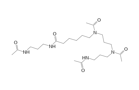 Hexanamide, 6-[acetyl[3-[acetyl[3-(acetylamino)propyl]amino]propyl]amino]-N-[3-(acetylamino)propyl]-