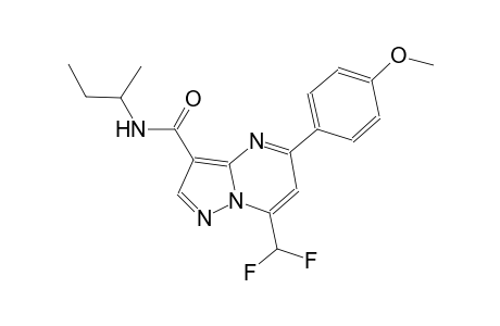 N-(sec-butyl)-7-(difluoromethyl)-5-(4-methoxyphenyl)pyrazolo[1,5-a]pyrimidine-3-carboxamide