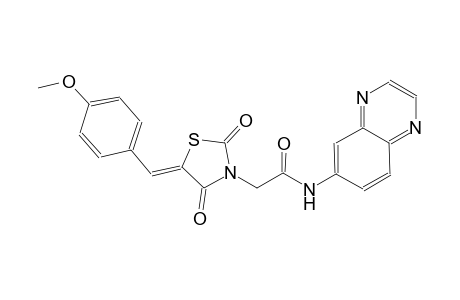 3-thiazolidineacetamide, 5-[(4-methoxyphenyl)methylene]-2,4-dioxo-N-(6-quinoxalinyl)-, (5Z)-