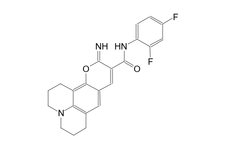 1H,5H,11H-[1]benzopyrano[6,7,8-ij]quinolizine-10-carboxamide, N-(2,4-difluorophenyl)-2,3,6,7-tetrahydro-11-imino-