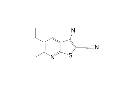 3-AMINO-2-(CYANOTHIENO)-[2.3-B]-6-METHYL-5-ETHYLPYRIDINE