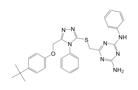 1,3,5-triazine-2,4-diamine, 6-[[[5-[[4-(1,1-dimethylethyl)phenoxy]methyl]-4-phenyl-4H-1,2,4-triazol-3-yl]thio]methyl]-N~2~-