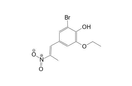 2-bromo-6-ethoxy-4-[(1E)-2-nitro-1-propenyl]phenol