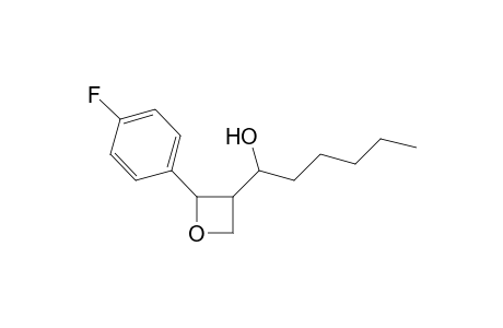 2-(4-Fluorophenyl)-3-(2-hydroxyhexyl)oxetane