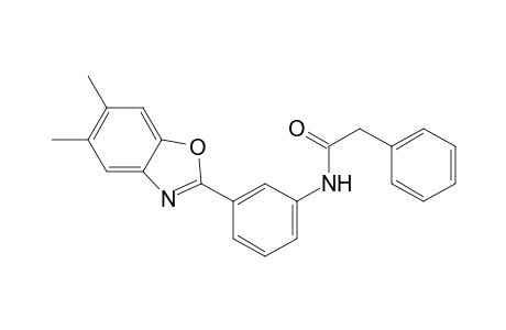 N-[3-(5,6-Dimethyl-benzooxazol-2-yl)-phenyl]-2-phenyl-acetamide