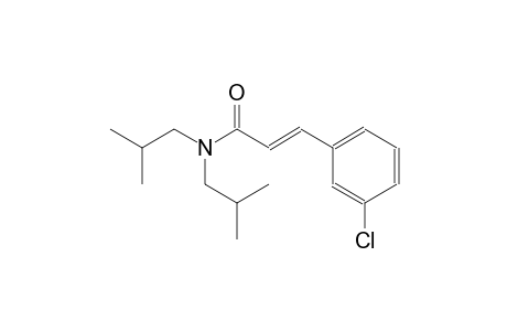 (2E)-3-(3-chlorophenyl)-N,N-diisobutyl-2-propenamide