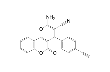 2-Amino-4-(4-ethynylphenyl)-5-oxo-4,5-dihydropyrano[3,2-c]-chromene-3-carbonitrile